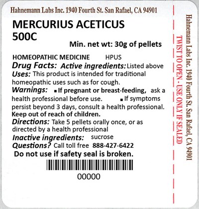 Mercurius Aceticus 500C 30g.jpg Mercurius Aceticus 500C 30g - Mercurius Aceticus 500C 30g